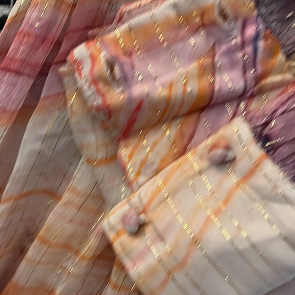 NWT Rococo Sand Multi-colored flounced mini w/metallic lurex thread Multisizes - Picture 7 of 8